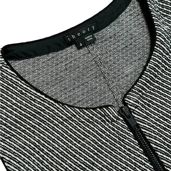 Theory Bonbi Wool Blend Knit Sleeveless Fit Flare Skater Dress Size 4 - Picture 4 of 7